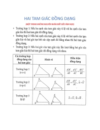 Hai tam giác đồng dạn môn toán vào 10 tphcm